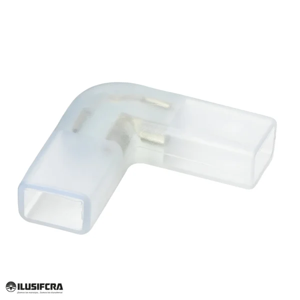 CODO PARA MANGUERA LED DOBLE PUNTO 12MM ILUSIFCRA