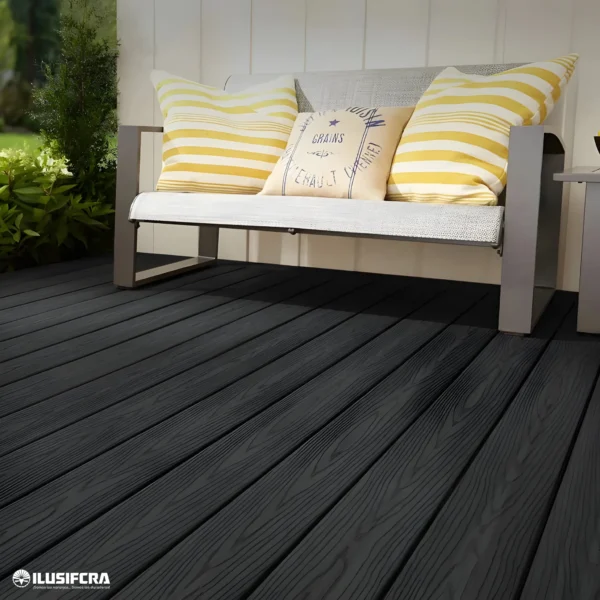 ESQUINERO ANGULAR DE PBISO DECK WPC ACABADO BLACK DRAWING X 2.90M IS010