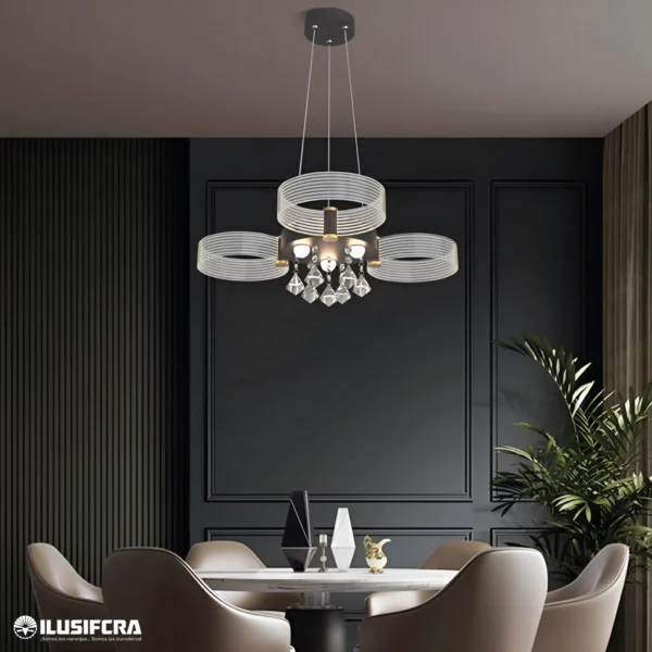 LÁMPARA COLGAR LED 21072-3 3 AROS